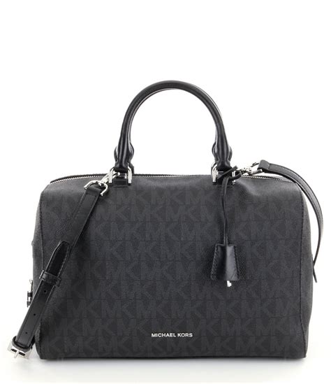 michael kors kirby large leather satchel|Michael Kors large satchel handbag.